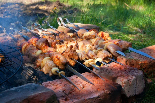 Essen BBQ Grill — Stockfoto