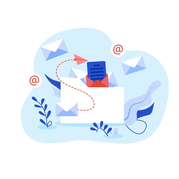 Concept des services postaux — Image vectorielle