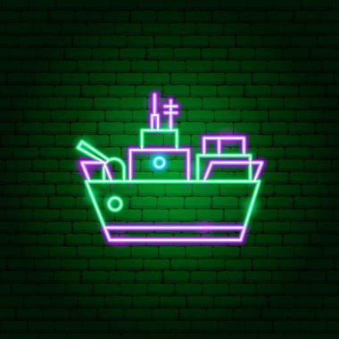 Savaş gemisi Neon İşareti