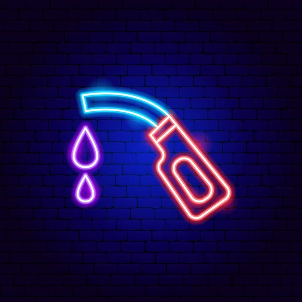 Petroleum Neon Sign — Stok Vektör