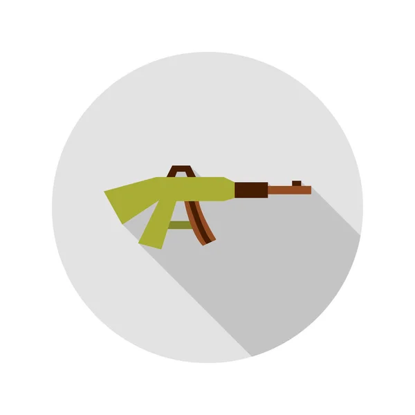 Rifle Circle Icon Vektorová Ilustrace Vojenského Znaku — Stockový vektor