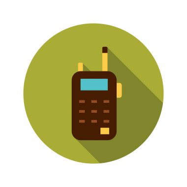 Telsiz Çemberi Simgesi. Askeri İşaretin Vektör İllüstrasyonu.