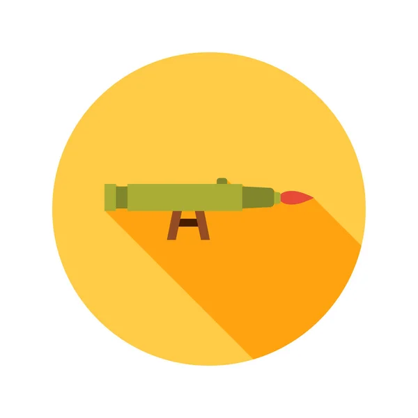 Icône Cercle Lanceur Grenade Illustration Vectorielle Signe Militaire — Image vectorielle