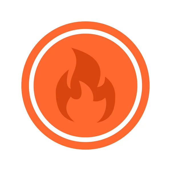Ikona Gorącego Kręgu Wektor Ilustracja Znaku Firmowego — Wektor stockowy