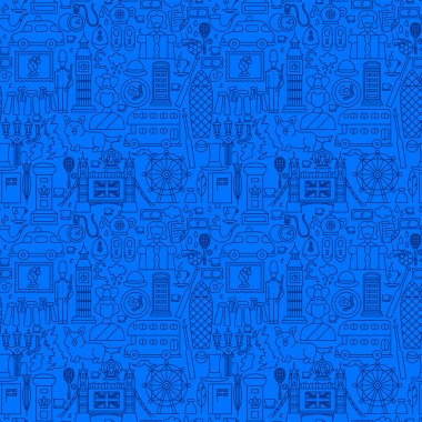 Birleşik Krallık Hattı Kusursuz Düzen. Özet Arkaplanının Vektör ResmiComment.