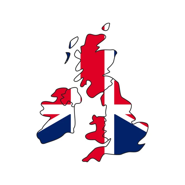 Bandera Gran Bretaña Ilustración Vectorial Del Símbolo Nacional — Vector de stock