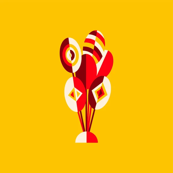 Циркова Повітряна Куля Плоский Символ Векторна Ілюстрація Розважальних Єктів — стоковий вектор