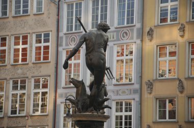 Gdansk dlugi targ Çeşmede Neptün