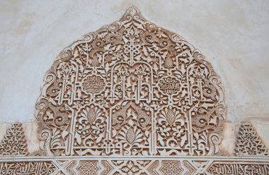 Alhambra, Arapça duvar dekorasyonu