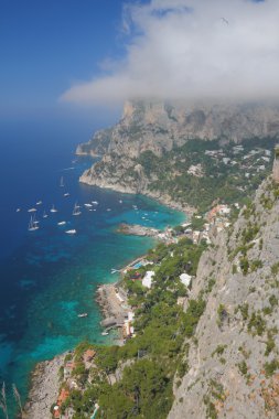 popüler sea resort. Capri, İtalya