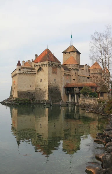 Schloss Chillion. Genfersee, Schweiz. — Stockfoto