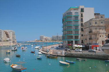 Spinola bay. St. Julian's, Slima, Malta