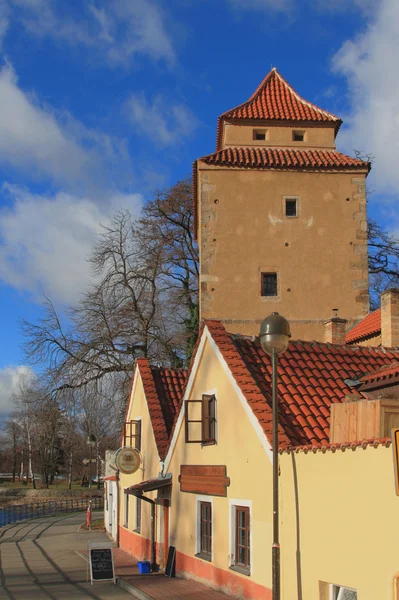 Zatkov nasyp (zatkovo nabrezi). Ceske budejovice, Republika Czeska — Zdjęcie stockowe