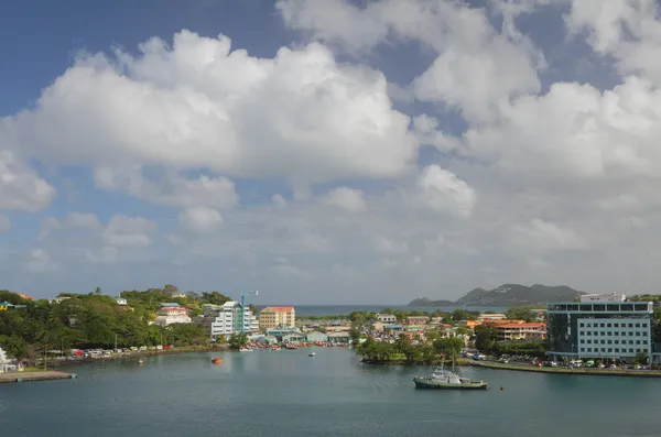 Porto. Castries, Santa Lúcia — Fotografia de Stock