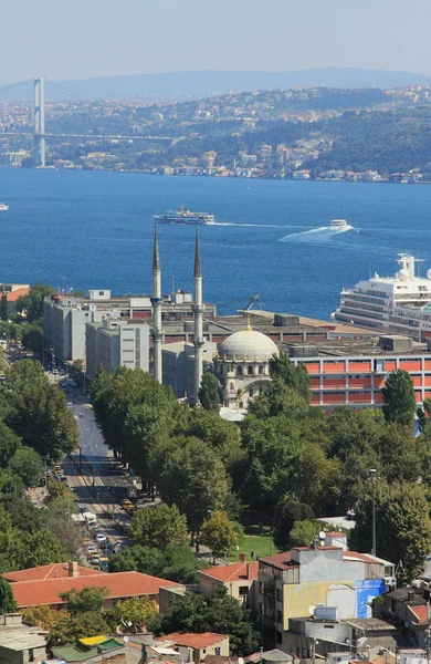 Nusretiye's mosque, Bosphorus. Istanbul, Turkey — Stock Photo, Image