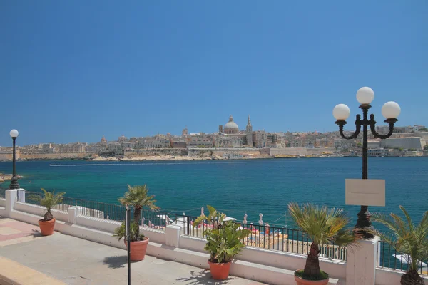 Embankment, harbor Marsamksett. Malta — Stock Photo, Image