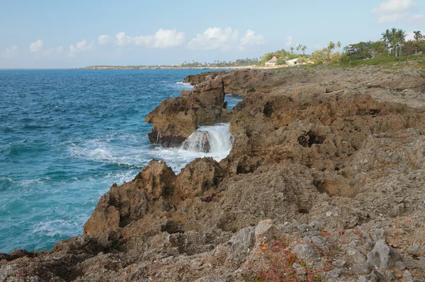 Costa sul da ilha do Haiti. La-Romana, República Dominicana — Fotografia de Stock