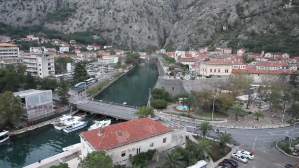 Middeleeuwse stad. Kotor, Montenegro — Stockvideo