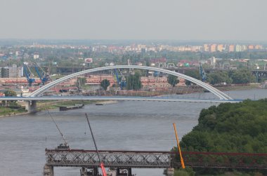 franz josef Köprüsü ve Apollo Köprüsü (çoğu apollo) sökünüz. Bratislava, Slovakya