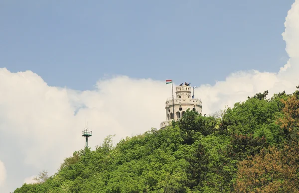 Erzhebet viewing tower on mountain Janos. Budapest, Hungary — Stock Photo, Image