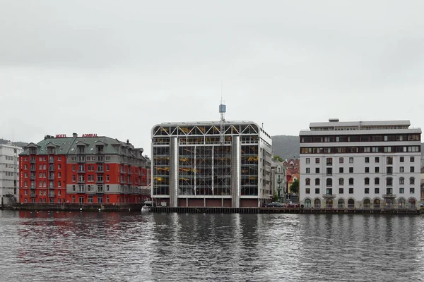Bergen Norveç Haziran 2012 Limandaki Idari Binalar — Stok fotoğraf
