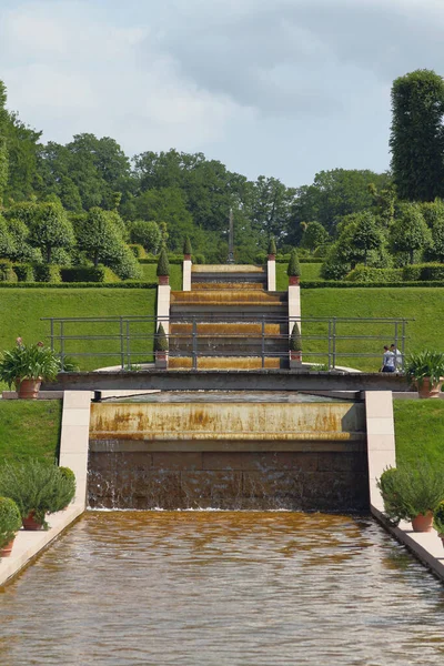 Cascada Cascadas Parque Frederiksborg Hillerod Dinamarca — Foto de Stock