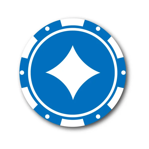 Kumarhane fişi. Poker. Vektör illüstrasyonu
