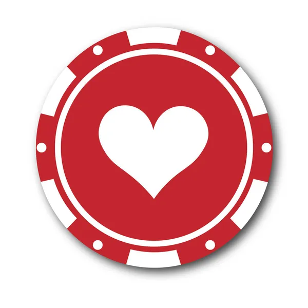 Kumarhane fişi. Poker. Vektör illüstrasyonu