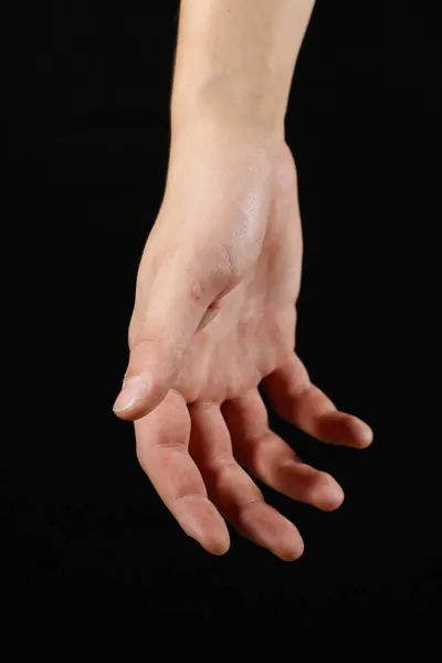 Mão Virada Com Palma Mão — Fotografia de Stock
