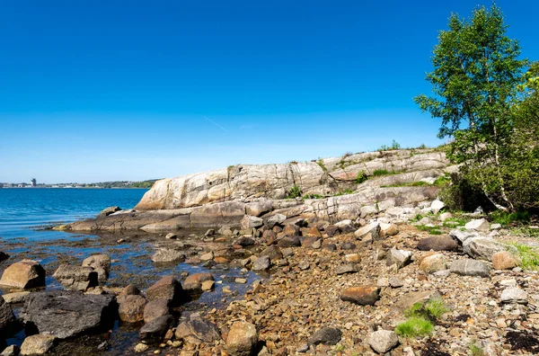 Turistväg Längs Kusten Väg Till Lifjel Berg Sandnes Norge Maj — Stockfoto