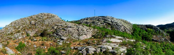 Una Vista Panorámica Del Paisaje Montaña Lifjel Sandnes Noruega Mayo — Foto de Stock