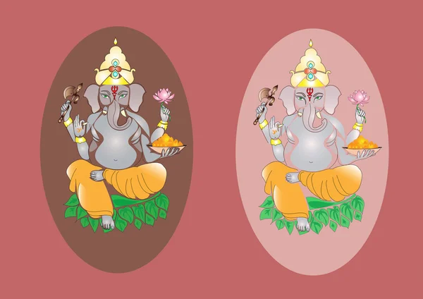 Seigneur hindou Ganesh — Image vectorielle