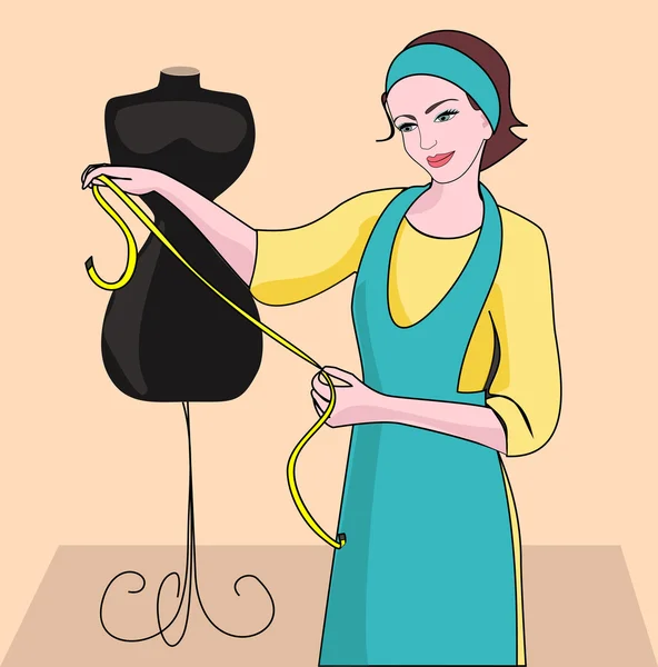 Dressmaker — Stock Vector