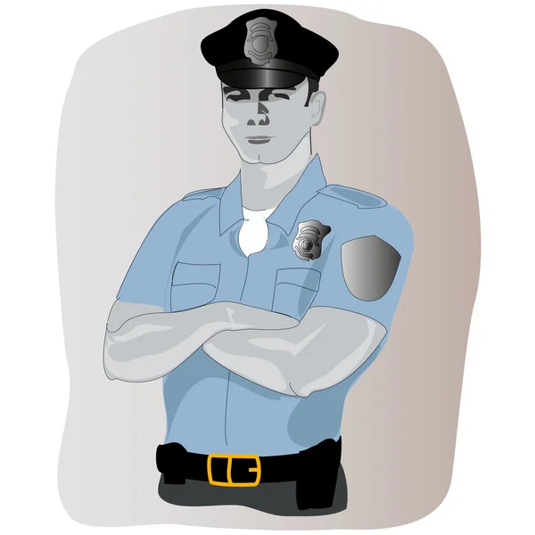 Profesión de policía — Vector de stock