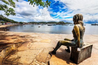 Statue of Brigitte Bardot in Buzios harbour clipart
