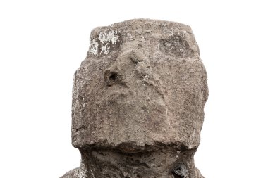 bir moai Paskalya Adası'nın yüzü