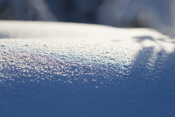 Close-up of blue snow — Stock Photo, Image