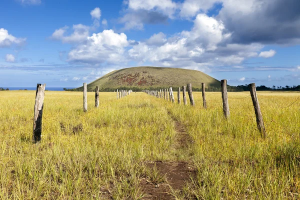 Path towards hill in Easter Island — Stock Photo, Image