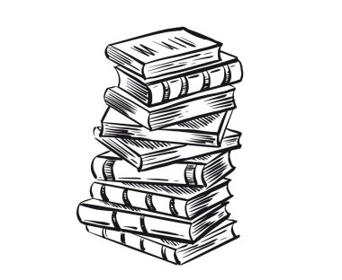 Kitap, El çizimi çizim stili.