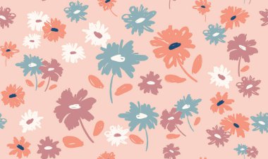 Floral background for textile, swimsuit, wallpaper, pattern covers, surface, gift wrap.