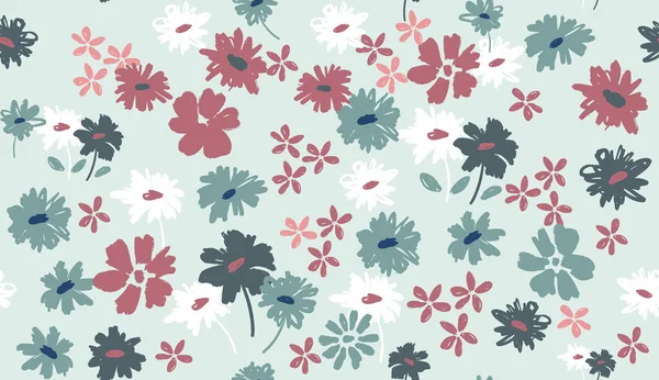 Floral Background Textile Swimsuit Wallpaper Pattern Covers Surface Gift Wrap —  Vetores de Stock