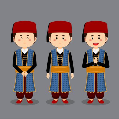 Çeşitli İfadeli Türkler Karakteri
