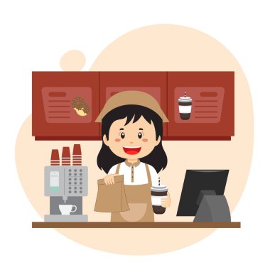 Stock Vector Kahve Paketi İllüstrasyon