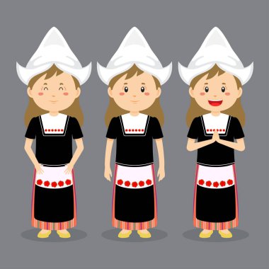 Çeşitli İfadeli Hollanda Karakteri