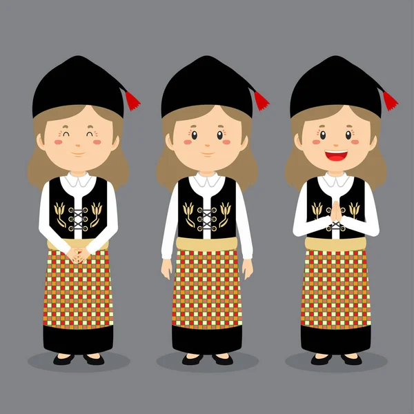 Island Character Various Expression — Stockový vektor