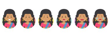 Çeşitli İfadeli Hint Avatar