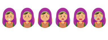 Çeşitli İfadeli Afganistan Avatar