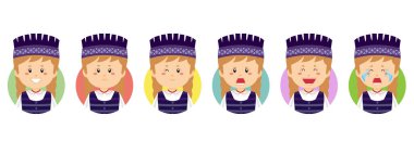 Çeşitli İfadeli Litvanyalı Avatar