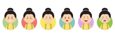 Çeşitli İfadeli Myanmar Avatar