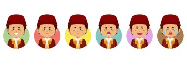 Çeşitli İfadeli Tunuslu Avatar